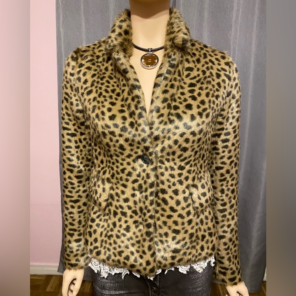 REBECCA TAYLOR Faux Leopard
Jacket new